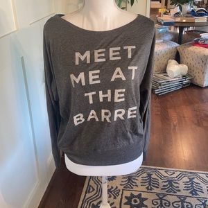 Long sleeve barre shirt